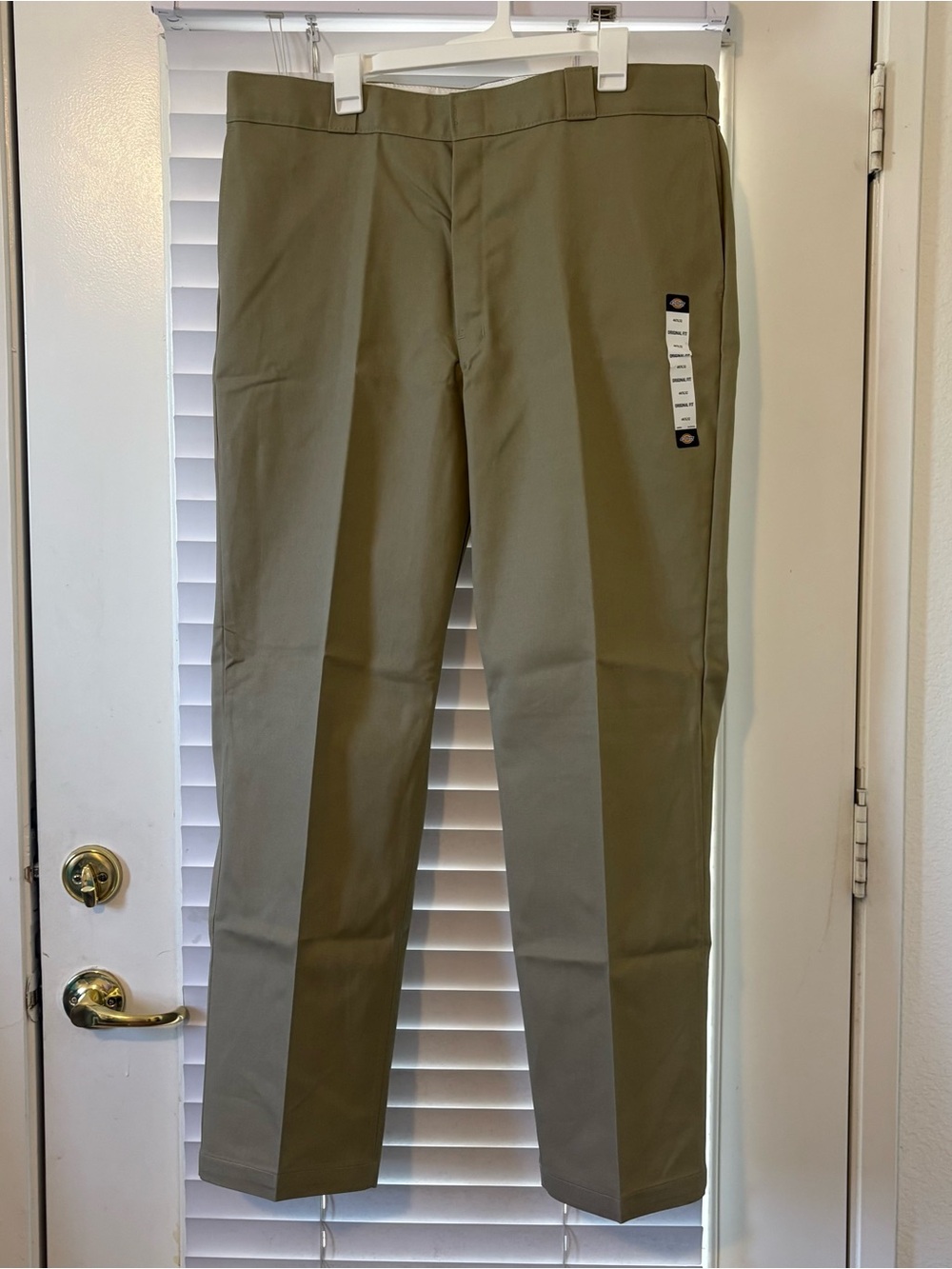 Dickies 874 Original Fit Work Pants Mens 40x32 Khaki Workwear Uniform Straight